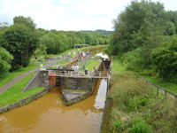 Trent & Mersey from Pool Aqueduct - lock repairs